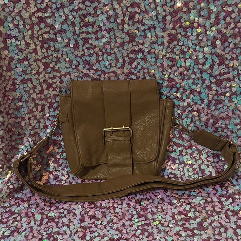 Brown Leather Crossbody Bag